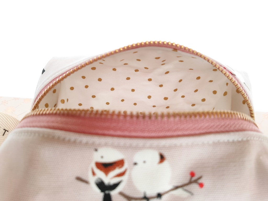 キャラメルポーチ(シマエナガ・パープル)