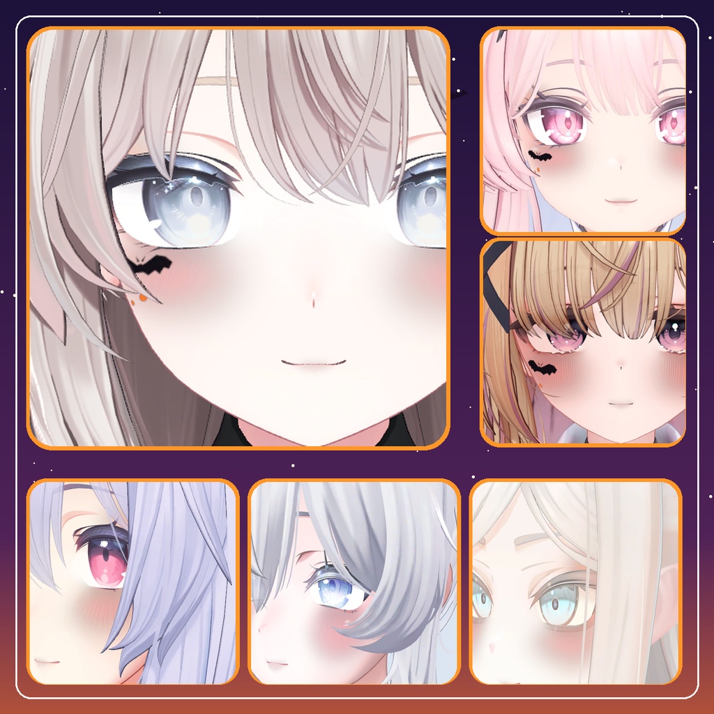 【11アバター対応】シンプルハロウィンメイク【DillWorks】
