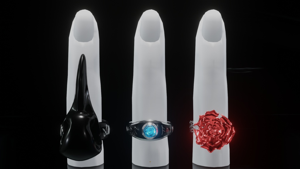 【VRC想定】おしゃれな指輪セット