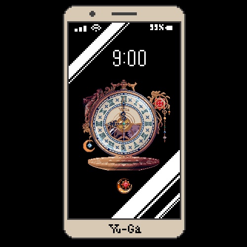 月と太陽の懐中時計【Android用ライブ壁紙】