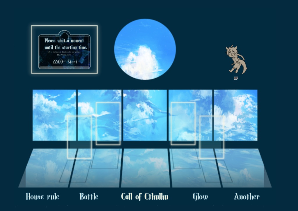 【動く】反射するお部屋素材+α【動く文字無料】