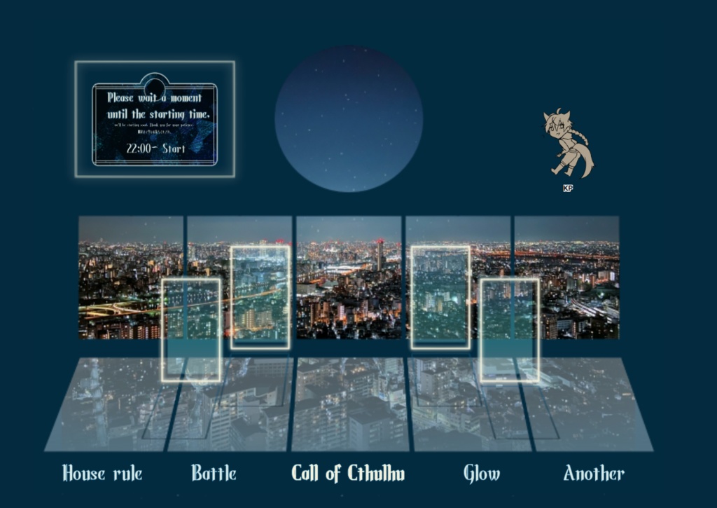 【動く】反射するお部屋素材+α【動く文字無料】