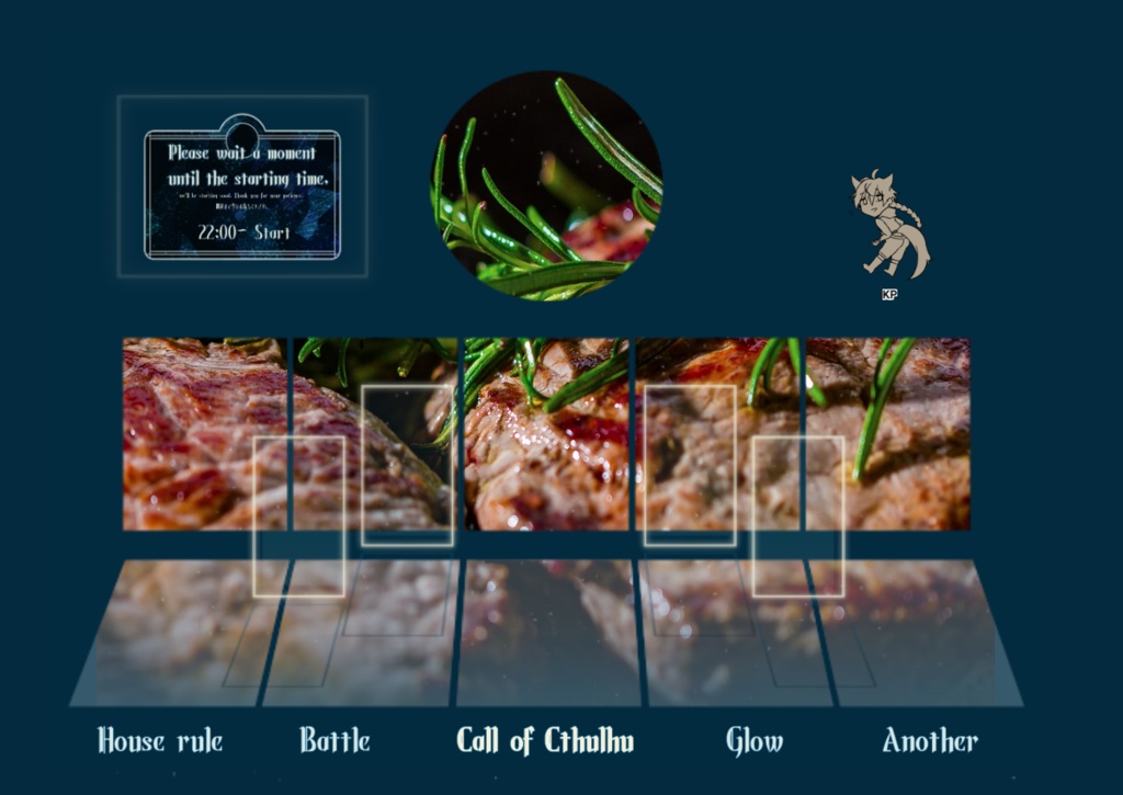 【動く】反射するお部屋素材+α【動く文字無料】