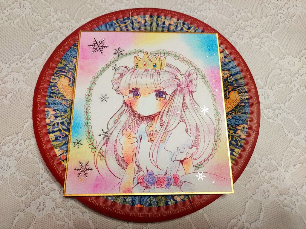 オリジナル イラスト原画 色紙原画