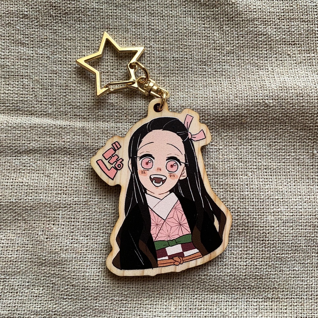 【バラ】かまぼこ隊ウッドキーホルダー