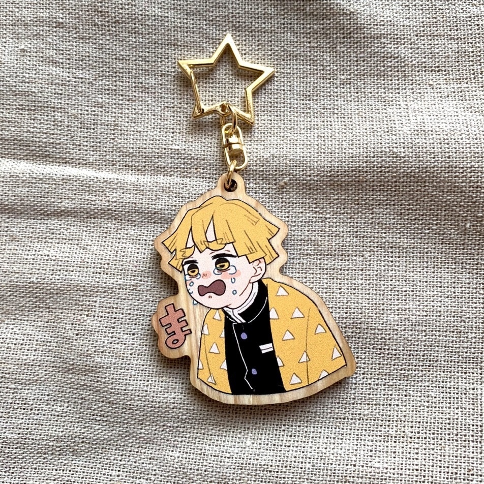 【バラ】かまぼこ隊ウッドキーホルダー