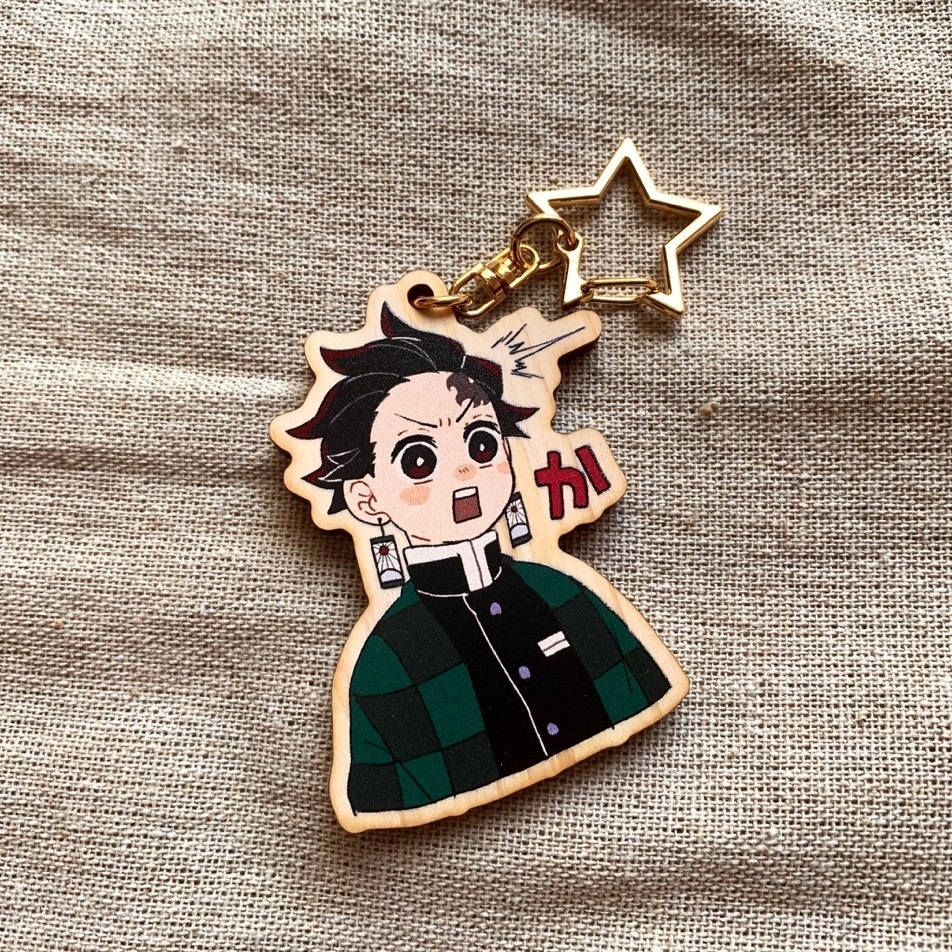 【バラ】かまぼこ隊ウッドキーホルダー