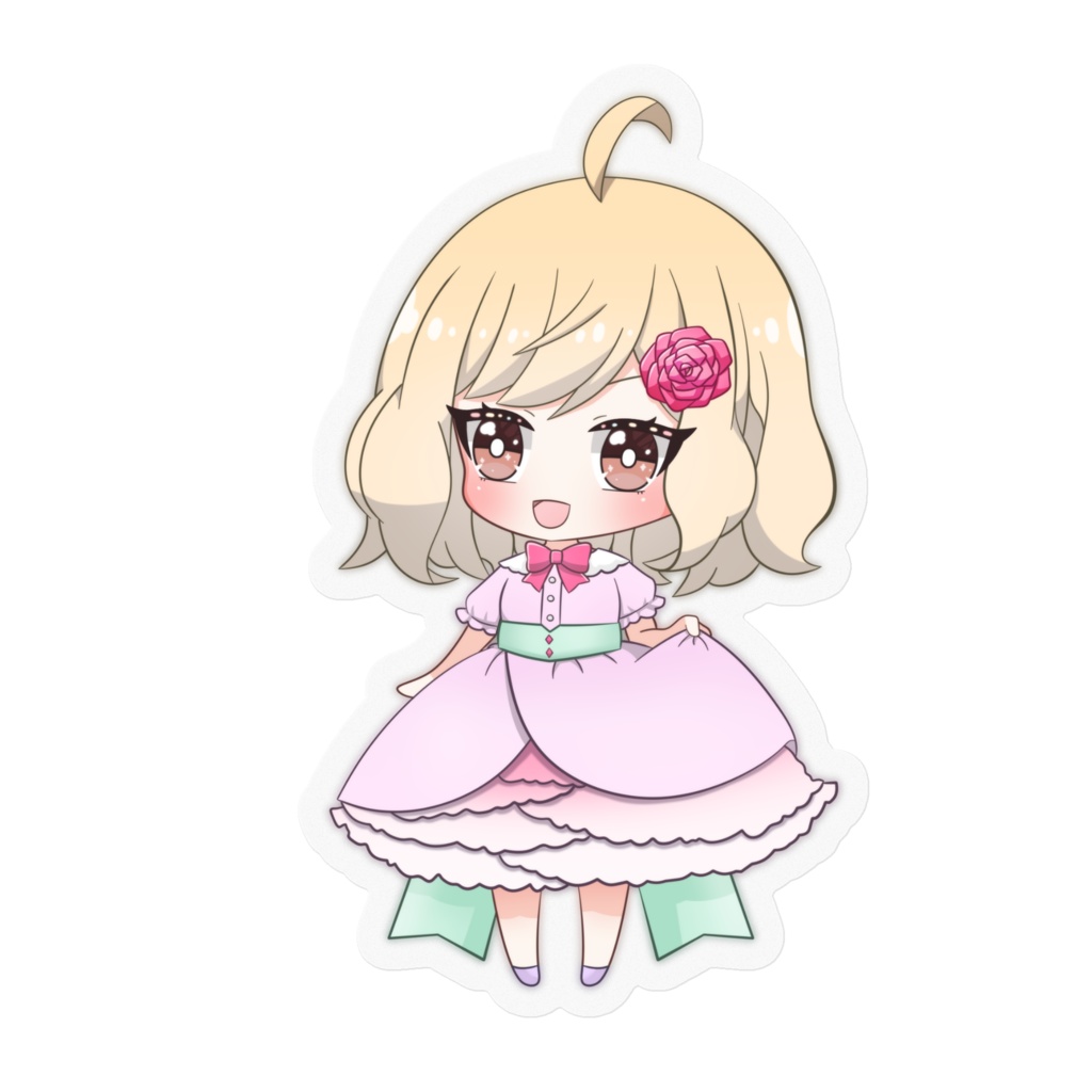 茅花まりえステッカー1周年ver.