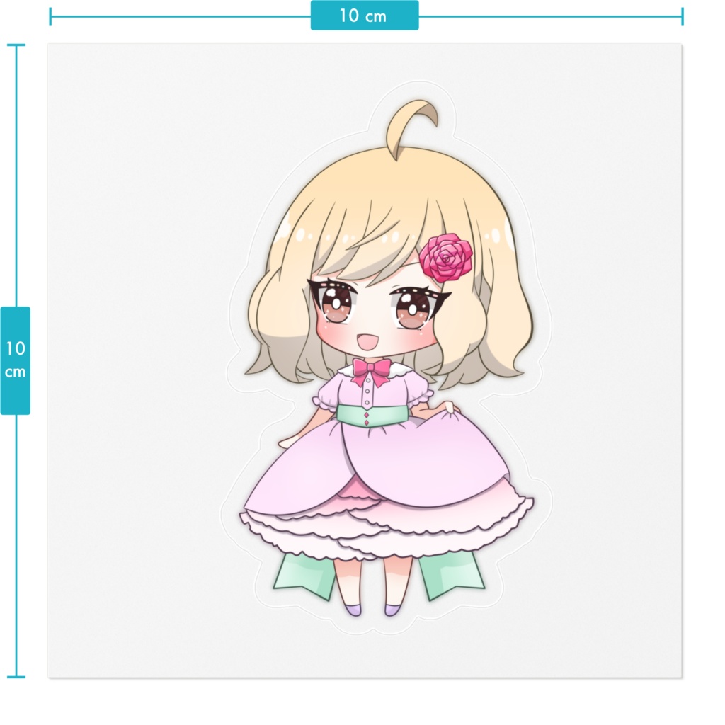 茅花まりえステッカー1周年ver.