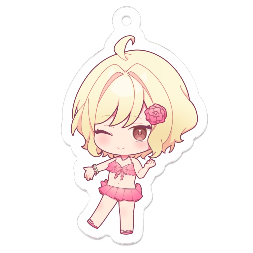茅花まりえ2周年記念水着アクキー