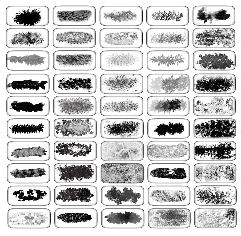 Procreateブラシ CG Garden 150本