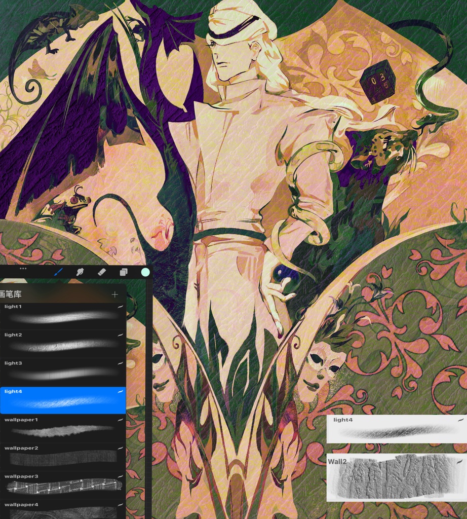 Procreateブラシ CG Garden 150本