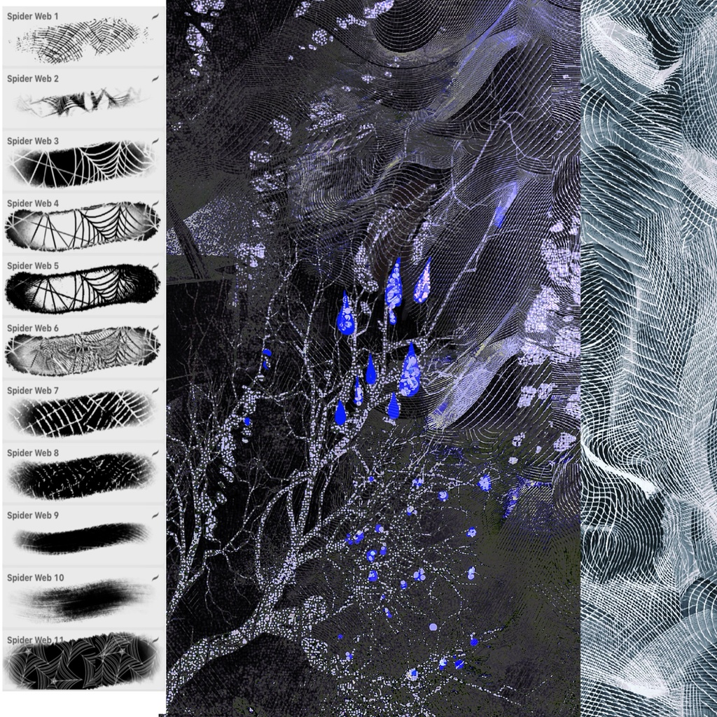 Procreateブラシ Texture2「質感ブラシ2」50本