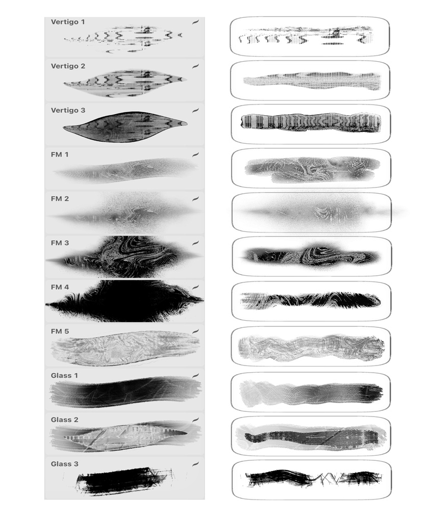 Procreateブラシ Texture2「質感ブラシ2」50本