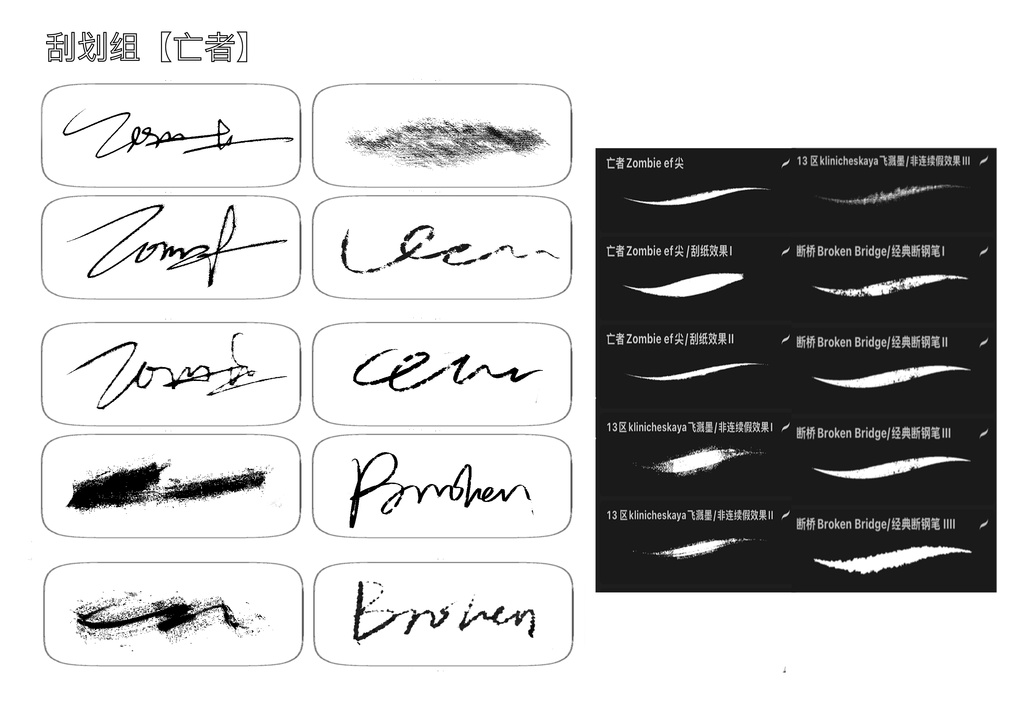 Procreateブラシ DAWN OF THE DEAD PEN 「リアルな万年筆をシミュレート」 50本