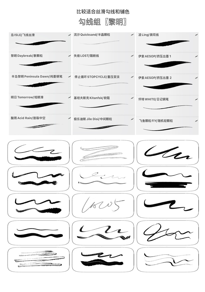 Procreateブラシ DAWN OF THE DEAD PEN 「リアルな万年筆をシミュレート」 50本