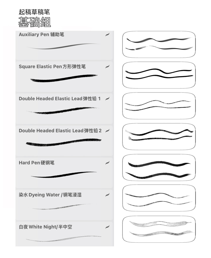 Procreateブラシ DAWN OF THE DEAD PEN 「リアルな万年筆をシミュレート」 50本