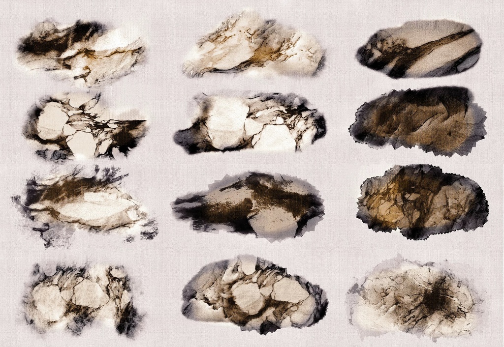 Procreateブラシ 水墨画風「墨絵調背景」50本