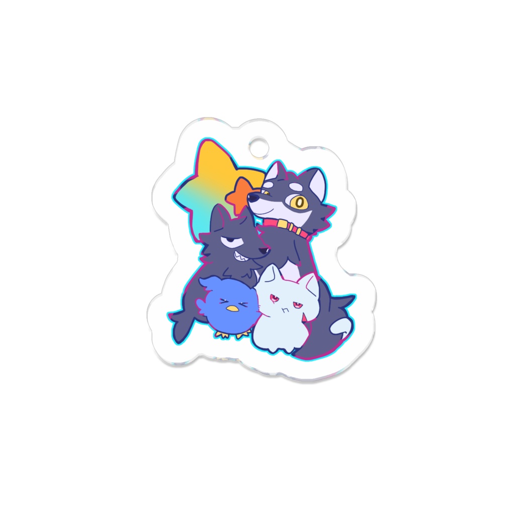 あにまるしんねこ組　アクリルキーホルダー