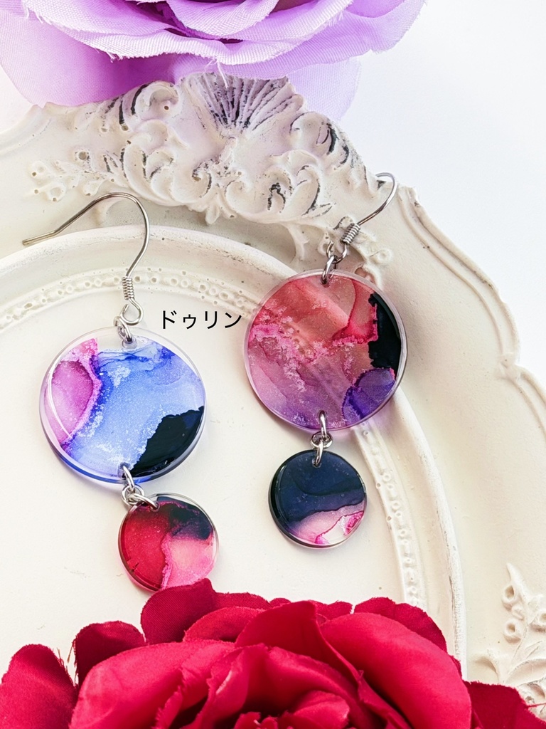 原神 アルコールインクアートシリーズ 耳飾り