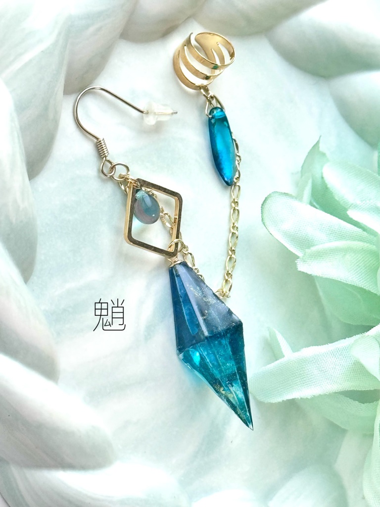 原神 アルコールインクアートシリーズ 耳飾り