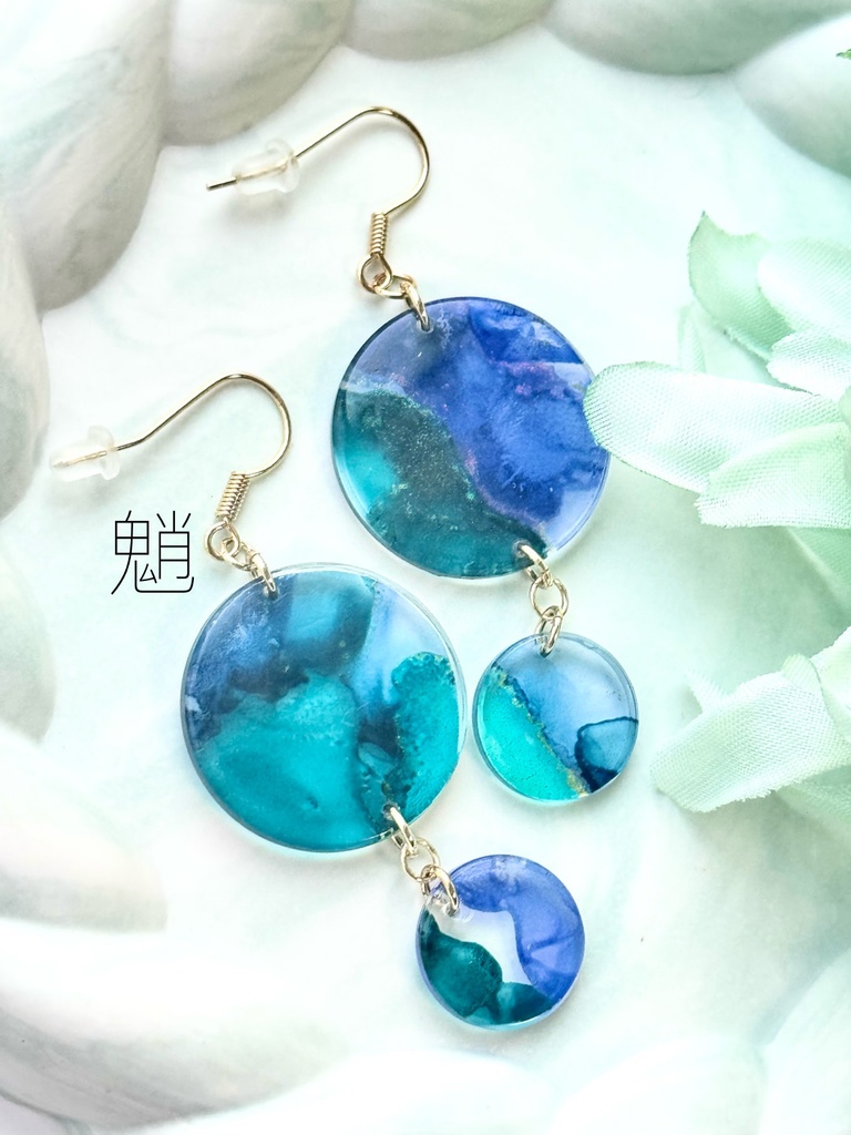 原神 アルコールインクアートシリーズ 耳飾り