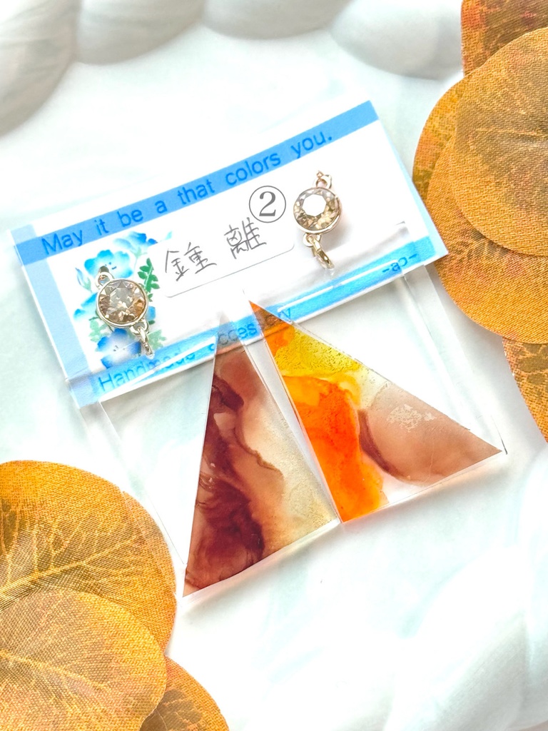 インクアート プレート 耳飾り