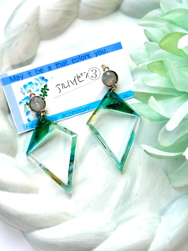 インクアート プレート 耳飾り