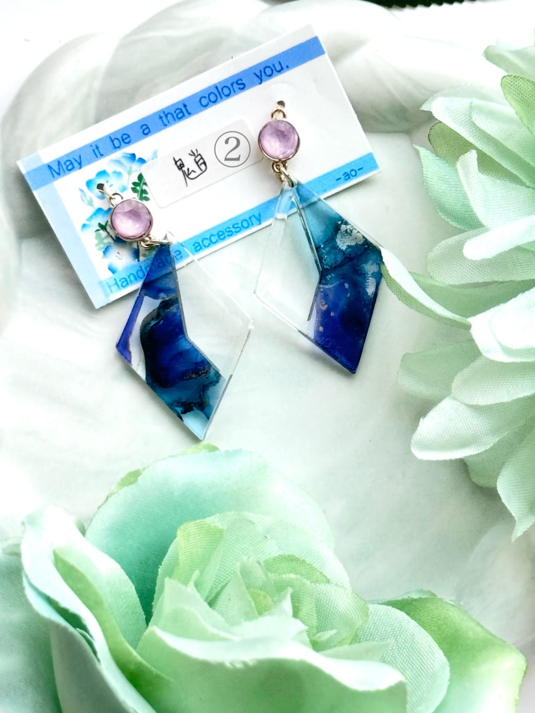 インクアート プレート 耳飾り