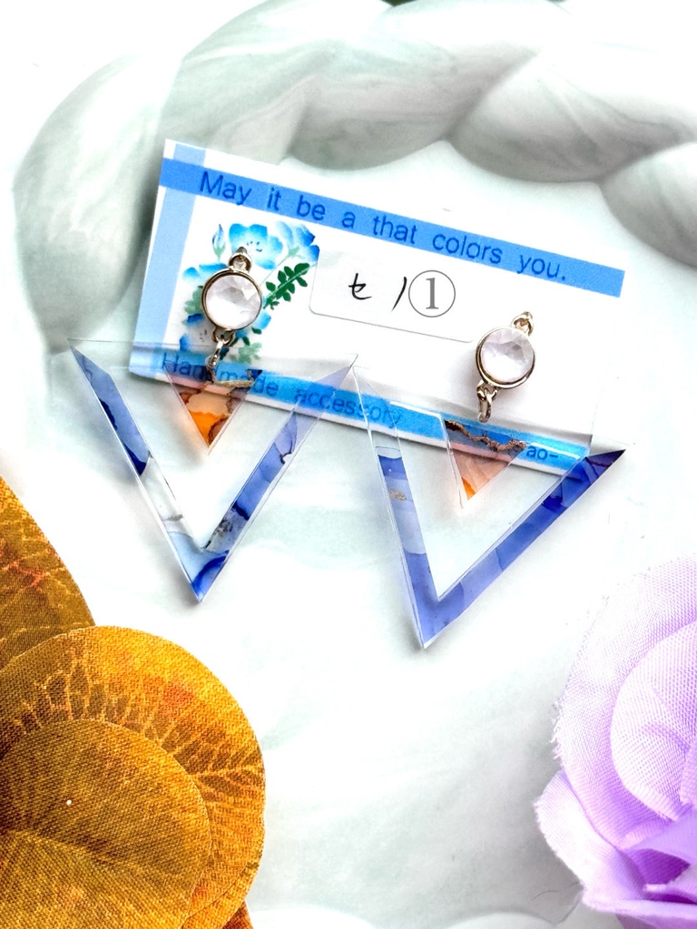 インクアート プレート 耳飾り