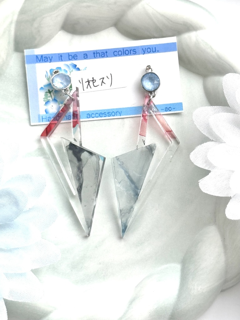 インクアート プレート 耳飾り