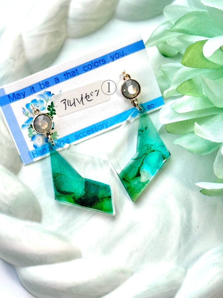 インクアート プレート 耳飾り