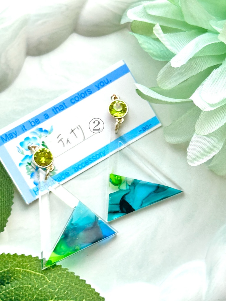 インクアート プレート 耳飾り