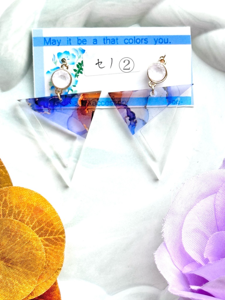 インクアート プレート 耳飾り