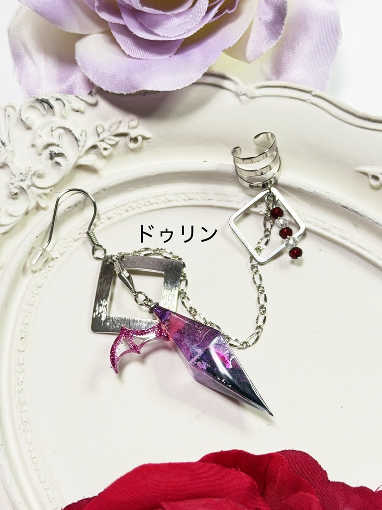 【原神】インクアート ペンデュラムイヤカフ イメージアクセサリー