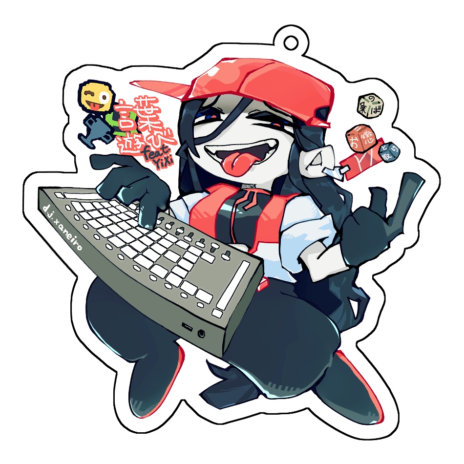 『言葉遊び』YiXi　両面アクリルキーホルダー