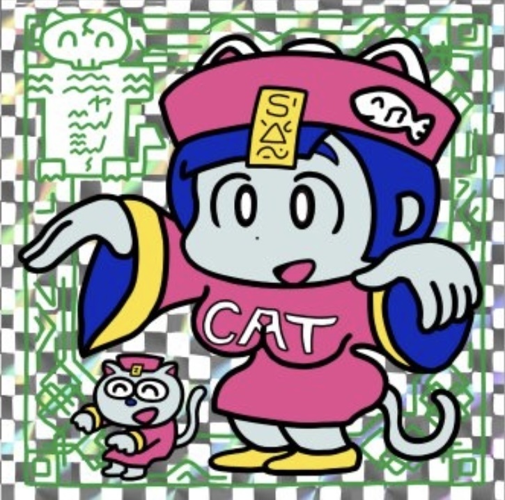 ニャンシー（青）＋ノーマル2枚