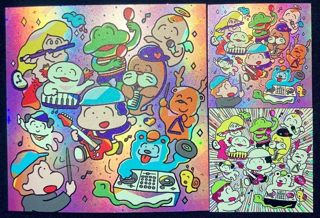 96ミリ1枚と48ミリ2枚セット(裏なし。ホロ、角プリ）