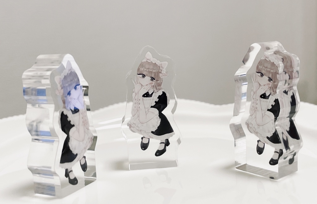 ねこみみメイドちゃんミニアクリルブロック