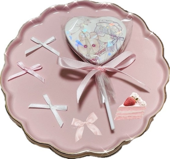 キラキラハート缶バッジ🎀