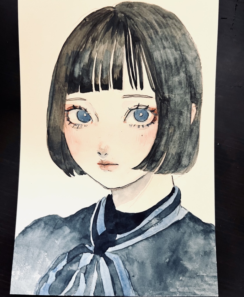 少女 ポストカード原画