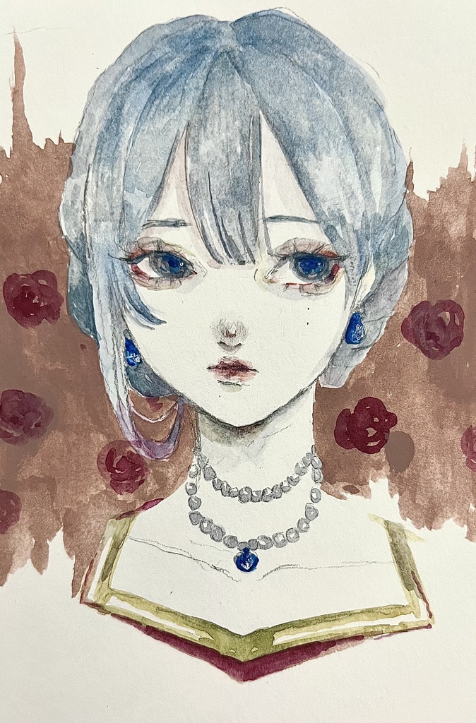 青い目の少女 原画