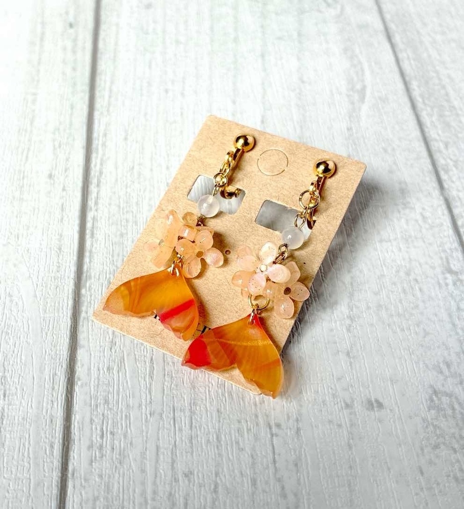 花魚のイヤリング・ピアス