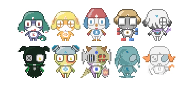 【pictSQUARE】シュララ軍団アバター10種【無料配布】