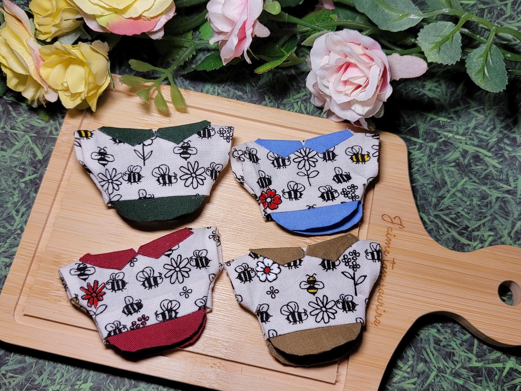 9/10(金)22:00～🐝重ね着風ハチ柄シャツ🐝