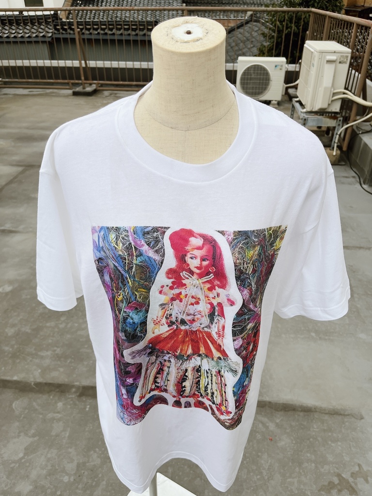金魚戦士のTシャツ(Lsize/赤) Goldfish Warrior T-Shirt (L size / red)