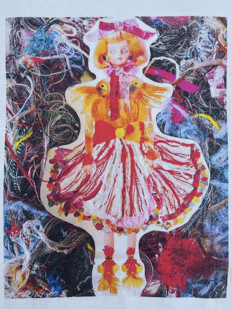 金魚戦士のTシャツ(Lsize/オレンジ) Goldfish Warrior T-Shirt (L size / Orange)