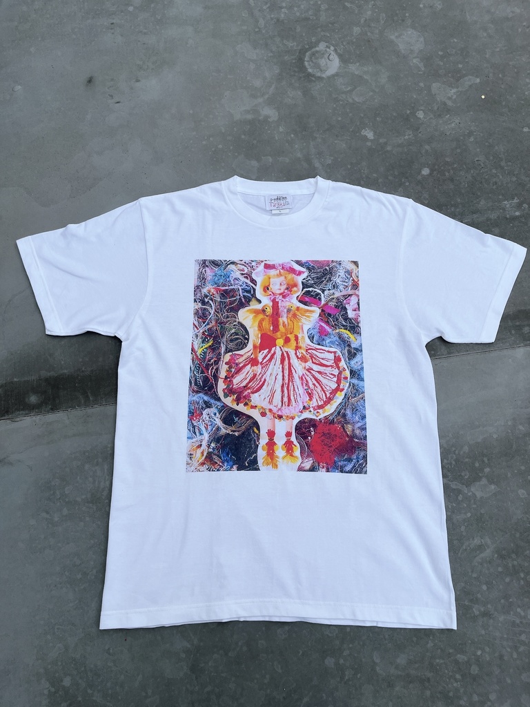 金魚戦士のTシャツ(Lsize/オレンジ) Goldfish Warrior T-Shirt (L size / Orange)