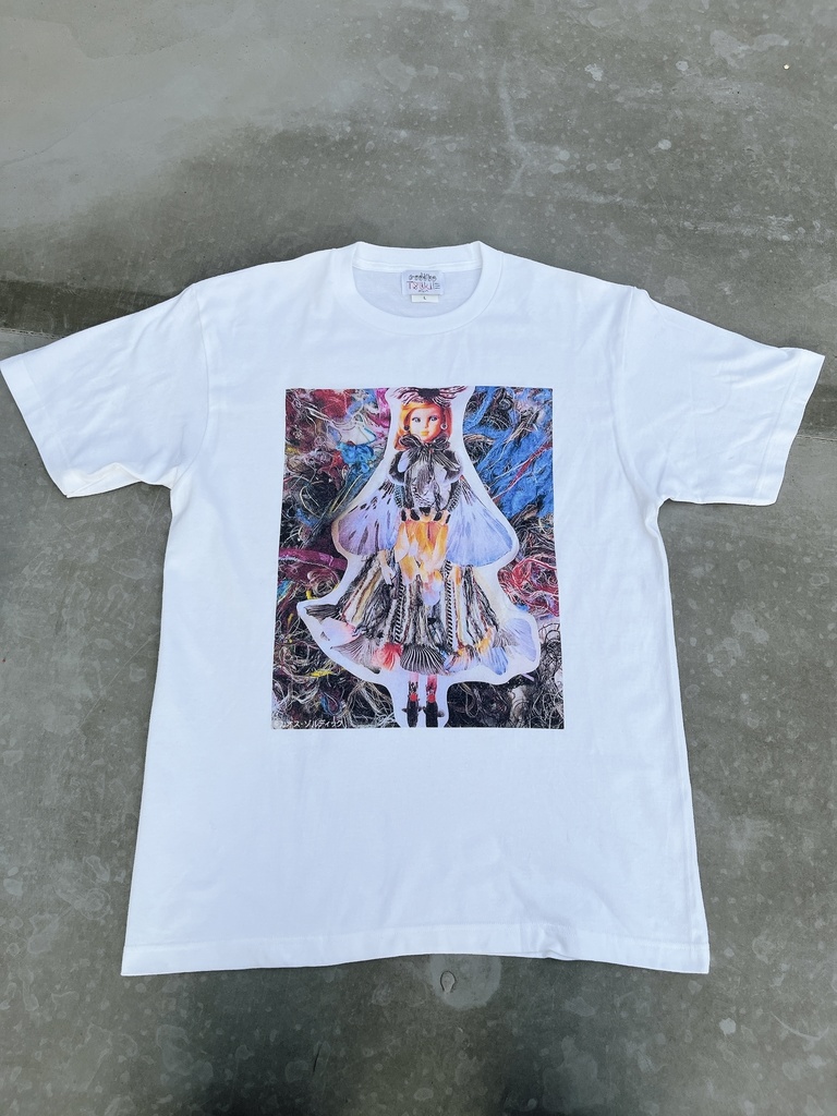 金魚戦士のTシャツ(Lsize/黒) Goldfish Warrior T-Shirt (L size / Black)