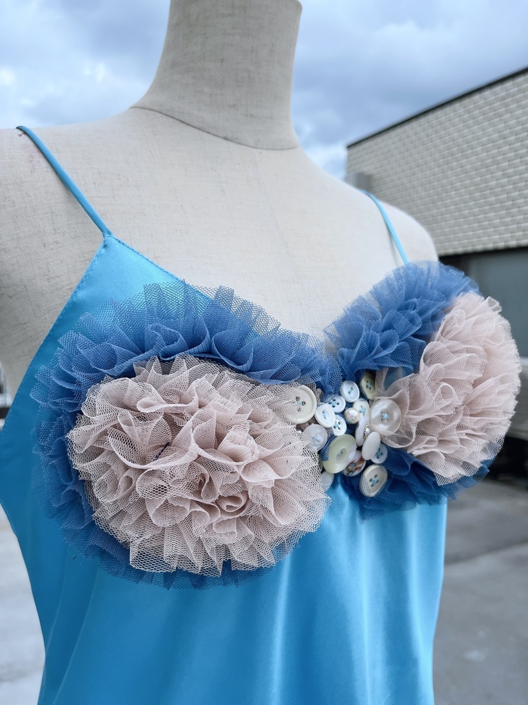 バレリーナの亡骸(ベージュ×ブルー)